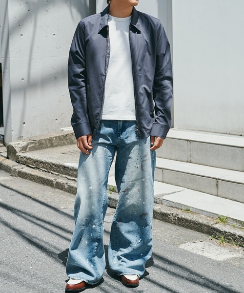 CONZ(コンズ)の「loose fit jeans 3color paint/ペイントパンツ/ルーズストレートパンツ/デニム/NVRFRGT(デニムパンツ・メンズ・インディゴブルー・3/2/1/4)」の14枚目の写真