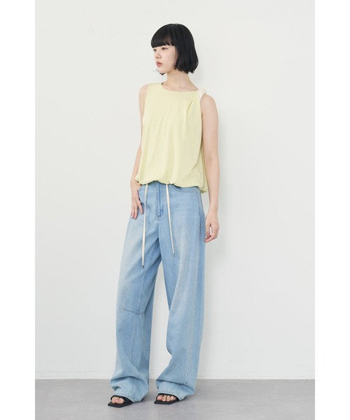 Limue（リミュ）の「ガーゼレイヤードトップス（Tシャツ/カットソー・レディース・イエロー/ホワイト・FREE）」の19枚目の写真