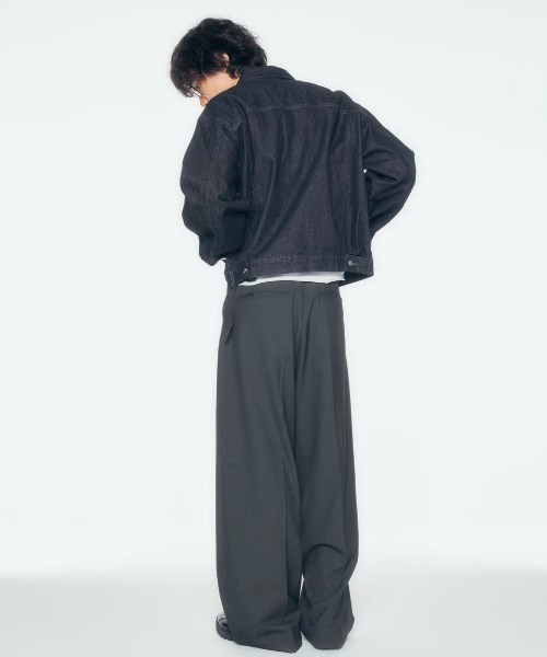 CS(シーエス)の「【CS】belt wide throusers / 【シーエス】ベルトワイドトラウザーズ<着用動画あり>(スラックス・メンズ・チャコール・02)」の15枚目の写真