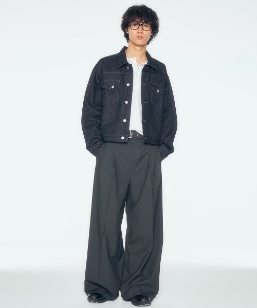 CS(シーエス)の「【CS】belt wide throusers / 【シーエス】ベルトワイドトラウザーズ<着用動画あり>(スラックス・メンズ・チャコール・02)」の11枚目の写真