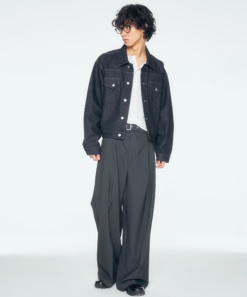 CS(シーエス)の「【CS】belt wide throusers / 【シーエス】ベルトワイドトラウザーズ<着用動画あり>(スラックス・メンズ・チャコール・02)」の9枚目の写真