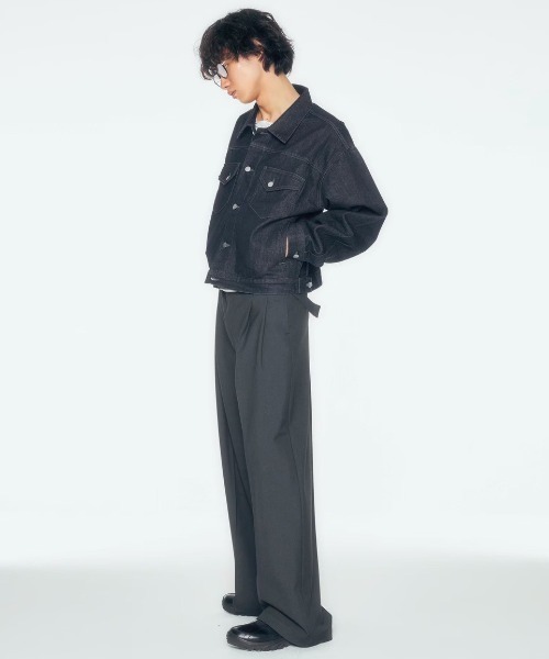 CS(シーエス)の「【CS】belt wide throusers / 【シーエス】ベルトワイドトラウザーズ<着用動画あり>(スラックス・メンズ・チャコール・02)」の14枚目の写真