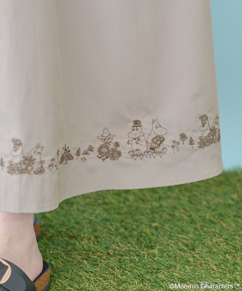 MOOMIN(ムーミン)の「【WEB限定】Moomin 刺繍スキッパーワンピース(シャツワンピース・レディース・ライトベージュ/ブラック/アイボリー・FREE)」の13枚目の写真