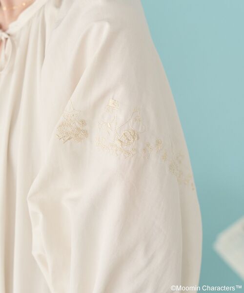 MOOMIN(ムーミン)の「【WEB限定】Moomin 刺繍スキッパーワンピース(シャツワンピース・レディース・ライトベージュ/ブラック/アイボリー・FREE)」の20枚目の写真