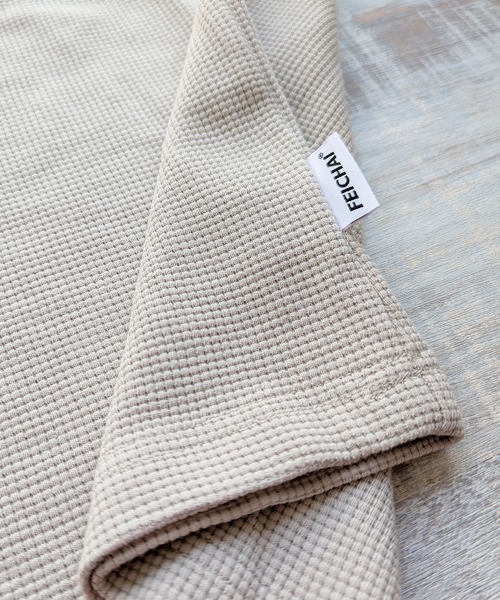 Dalfwin(ダールフィン)の「韓国ファッション 【上下セット】Oisis刺繍ワッフル半袖セットアップ(ルームウェア/パジャマ・レディース・ブラック/ベージュ・FREE)」の11枚目の写真
