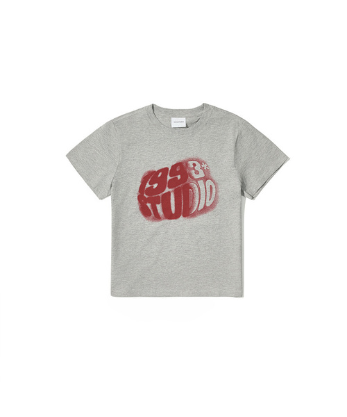 1993STUDIO(1993スタジオ)の「W ウェーブスタジオ1993タイポTシャツ (8色)(Tシャツ/カットソー・レディース・グレー/ブルー/ブラック/ホワイト/ライトグレー/ブラウン/レッド/イエロー・SMALL/MEDIUM)」の4枚目の写真
