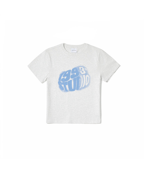 1993STUDIO(1993スタジオ)の「W ウェーブスタジオ1993タイポTシャツ (8色)(Tシャツ/カットソー・レディース・グレー/ブルー/ブラック/ホワイト/ライトグレー/ブラウン/レッド/イエロー・SMALL/MEDIUM)」の3枚目の写真