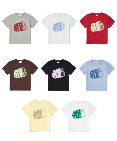 1993STUDIO(1993スタジオ)の「W ウェーブスタジオ1993タイポTシャツ (8色)(Tシャツ/カットソー・レディース・グレー/ブルー/ブラック/ホワイト/ライトグレー/ブラウン/レッド/イエロー・SMALL/MEDIUM)」の9枚目の写真
