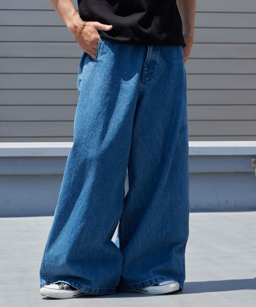 MAUI and Sons（マウイアンドサンズ）の「MAUI and Sons / マウイアンドサンズ SANTA MONICA WIDE DENIM サンタモニカワイドデニム 2026年 夏 夏服 秋服（デニムパンツ・メンズ・ブラック/インディゴブルー/ブルー・S/M/L）」の3枚目の写真