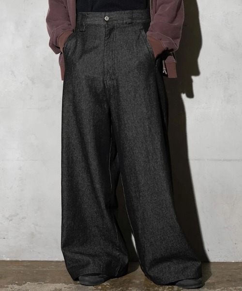 MAUI and Sons（マウイアンドサンズ）の「MAUI and Sons / マウイアンドサンズ SANTA MONICA WIDE DENIM サンタモニカワイドデニム 2026年 夏 夏服 秋服（デニムパンツ・メンズ・ブラック/インディゴブルー/ブルー・S/M/L）」の5枚目の写真