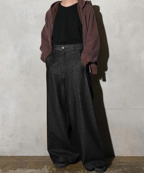 MAUI and Sons（マウイアンドサンズ）の「MAUI and Sons / マウイアンドサンズ SANTA MONICA WIDE DENIM サンタモニカワイドデニム 2026年 夏 夏服 秋服（デニムパンツ・メンズ・ブラック/インディゴブルー/ブルー・S/M/L）」の6枚目の写真