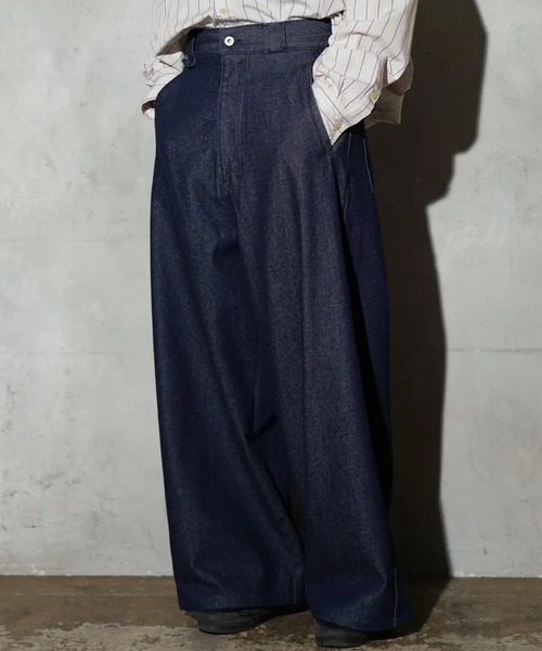 MAUI and Sons（マウイアンドサンズ）の「MAUI and Sons / マウイアンドサンズ SANTA MONICA WIDE DENIM サンタモニカワイドデニム 2026年 夏 夏服 秋服（デニムパンツ・メンズ・ブラック/インディゴブルー/ブルー・S/M/L）」の8枚目の写真