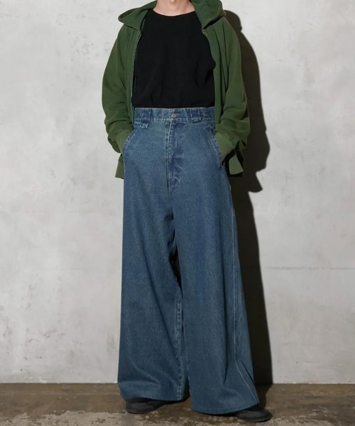 MAUI and Sons（マウイアンドサンズ）の「MAUI and Sons / マウイアンドサンズ SANTA MONICA WIDE DENIM サンタモニカワイドデニム 2026年 夏 夏服 秋服（デニムパンツ・メンズ・ブラック/インディゴブルー/ブルー・S/M/L）」の12枚目の写真