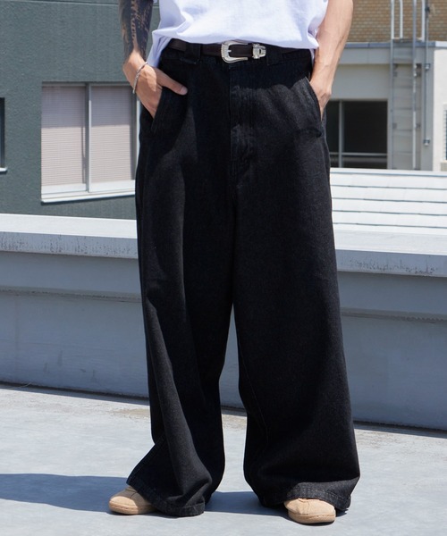 MAUI and Sons（マウイアンドサンズ）の「MAUI and Sons / マウイアンドサンズ SANTA MONICA WIDE DENIM サンタモニカワイドデニム 2026年 夏 夏服 秋服（デニムパンツ・メンズ・ブラック/インディゴブルー/ブルー・S/M/L）」の22枚目の写真