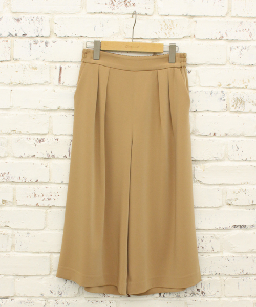 CIAOPANIC（チャオパニック）の「【Ciaopanic】T/PUジョーゼットガウチョパンツ（その他パンツ・レディース・ホワイト/ブラック/ベージュ/ネイビー・SMALL/MEDIUM）」の10枚目の写真