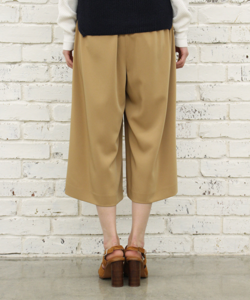 CIAOPANIC（チャオパニック）の「【Ciaopanic】T/PUジョーゼットガウチョパンツ（その他パンツ・レディース・ホワイト/ブラック/ベージュ/ネイビー・SMALL/MEDIUM）」の12枚目の写真