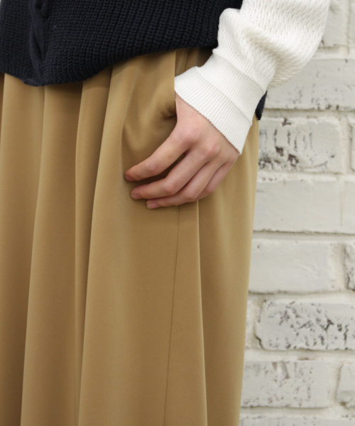 CIAOPANIC（チャオパニック）の「【Ciaopanic】T/PUジョーゼットガウチョパンツ（その他パンツ・レディース・ホワイト/ブラック/ベージュ/ネイビー・SMALL/MEDIUM）」の6枚目の写真