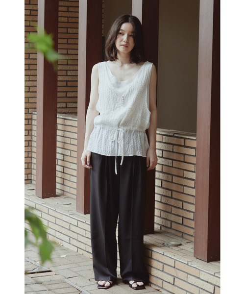 ANF.MUU(アンフムー)の「リンクルシアードットペプラムブラウス(シャツ/ブラウス・レディース・ブラック/ホワイト・FREE)」の17枚目の写真