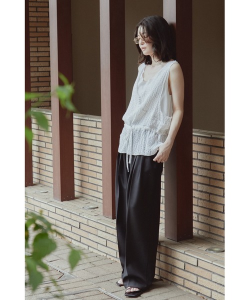 ANF.MUU(アンフムー)の「リンクルシアードットペプラムブラウス(シャツ/ブラウス・レディース・ブラック/ホワイト・FREE)」の16枚目の写真