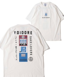 【YOIDORE】ワンカップ大関 コラボ 刺繍MIX バックプリントTシャツ / グラフィックTシャツ