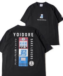 【YOIDORE】ワンカップ大関 コラボ 刺繍MIX バックプリントTシャツ / グラフィックTシャツ