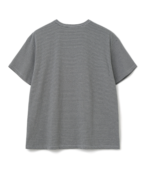 Millo Archive（ミロ アーカイブ）の「モズストライプTシャツ [メランジグレー]（Tシャツ/カットソー・メンズ・その他・MEDIUM/LARGE/X-LARGE）」の6枚目の写真