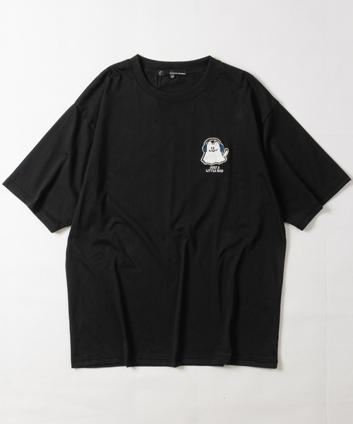 JOHN'S CLOSET（ジョンズクローゼット）の「【31】ワンポイントサガラ刺繍Tシャツ フラワー/オバケ（Tシャツ/カットソー・メンズ・ブラック系1/ブラック系2/ホワイト系1/ホワイト系2・MEDIUM/LARGE）」の18枚目の写真