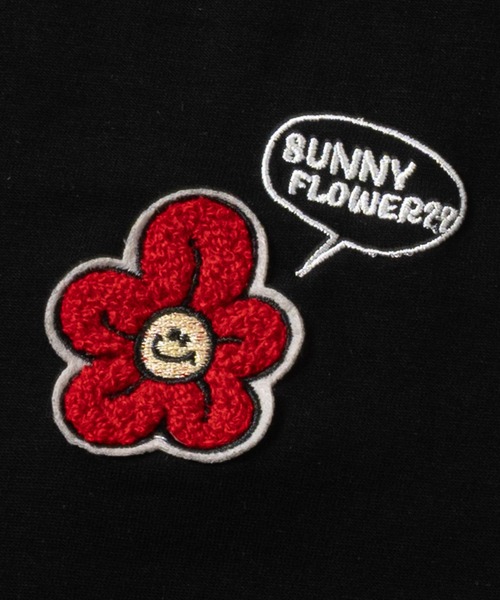 JOHN'S CLOSET（ジョンズクローゼット）の「【31】ワンポイントサガラ刺繍Tシャツ フラワー/オバケ（Tシャツ/カットソー・メンズ・ブラック系1/ブラック系2/ホワイト系1/ホワイト系2・MEDIUM/LARGE）」の8枚目の写真