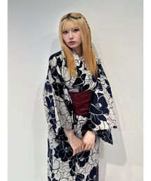 jouetieオリジナル】ローズチェッカーセパレート浴衣（浴衣）｜jouetie