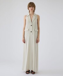【RIM.ARK/リムアーク】Halter neck tailored dress/ホルターネックテーラードドレス