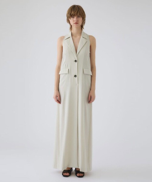 RIM.ARK/リムアーク】Halter neck tailored dress/ホルターネック 