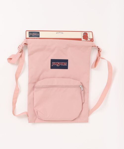 JANSPORT(ジャンスポーツ)の「【JANSPORT】DRAW SACK ドローサック リュック ナップサック(バックパック/リュック・メンズ・ピンク/ブラック・FREE)」の2枚目の写真