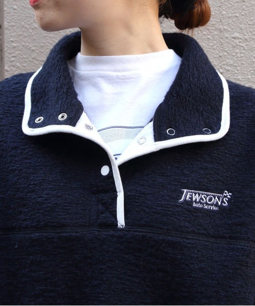 THE SHINZONE（ザ　シンゾーン）の「THE SHINZONE/シンゾーン　スナップフリースプルオーバー　SNAP FLEECE PULLOVER　26AMSCU06（スウェット・レディース・グレー/ネイビー・FREE）」の14枚目の写真