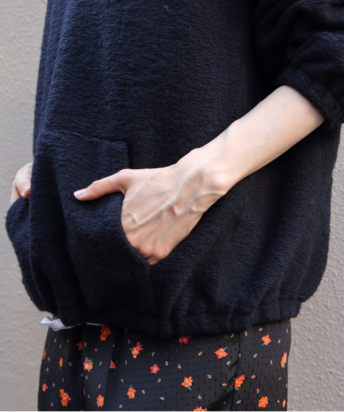 THE SHINZONE（ザ　シンゾーン）の「THE SHINZONE/シンゾーン　スナップフリースプルオーバー　SNAP FLEECE PULLOVER　26AMSCU06（スウェット・レディース・グレー/ネイビー・FREE）」の18枚目の写真
