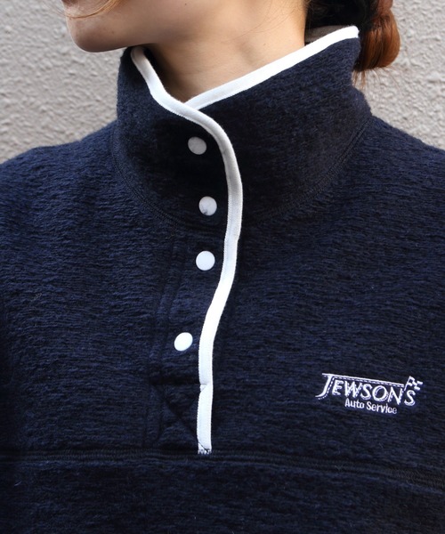 THE SHINZONE（ザ　シンゾーン）の「THE SHINZONE/シンゾーン　スナップフリースプルオーバー　SNAP FLEECE PULLOVER　26AMSCU06（スウェット・レディース・グレー/ネイビー・FREE）」の15枚目の写真