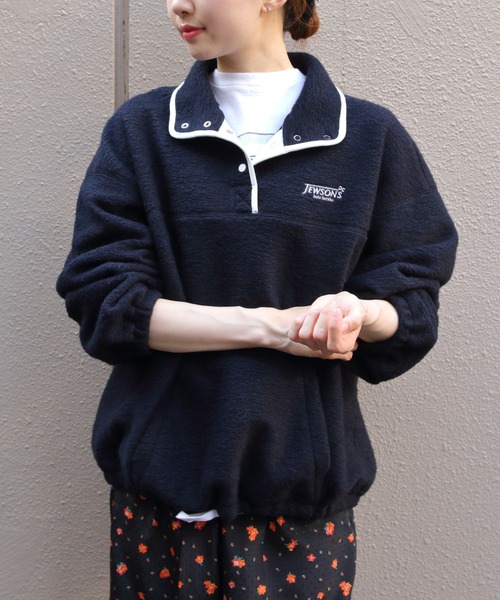 THE SHINZONE（ザ　シンゾーン）の「THE SHINZONE/シンゾーン　スナップフリースプルオーバー　SNAP FLEECE PULLOVER　26AMSCU06（スウェット・レディース・グレー/ネイビー・FREE）」の19枚目の写真