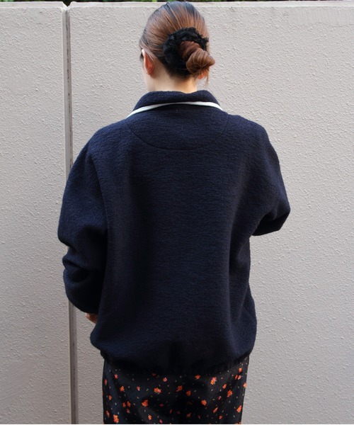 THE SHINZONE（ザ　シンゾーン）の「THE SHINZONE/シンゾーン　スナップフリースプルオーバー　SNAP FLEECE PULLOVER　26AMSCU06（スウェット・レディース・グレー/ネイビー・FREE）」の21枚目の写真