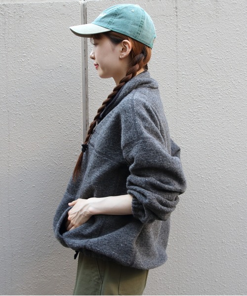 THE SHINZONE（ザ　シンゾーン）の「THE SHINZONE/シンゾーン　スナップフリースプルオーバー　SNAP FLEECE PULLOVER　26AMSCU06（スウェット・レディース・グレー/ネイビー・FREE）」の5枚目の写真