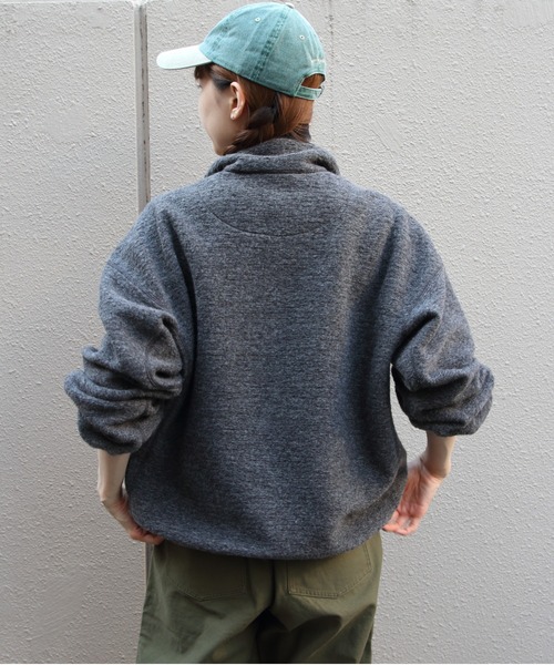 THE SHINZONE（ザ　シンゾーン）の「THE SHINZONE/シンゾーン　スナップフリースプルオーバー　SNAP FLEECE PULLOVER　26AMSCU06（スウェット・レディース・グレー/ネイビー・FREE）」の6枚目の写真