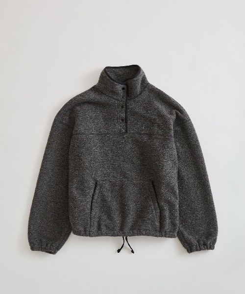 THE SHINZONE（ザ　シンゾーン）の「THE SHINZONE/シンゾーン　スナップフリースプルオーバー　SNAP FLEECE PULLOVER　26AMSCU06（スウェット・レディース・グレー/ネイビー・FREE）」の13枚目の写真