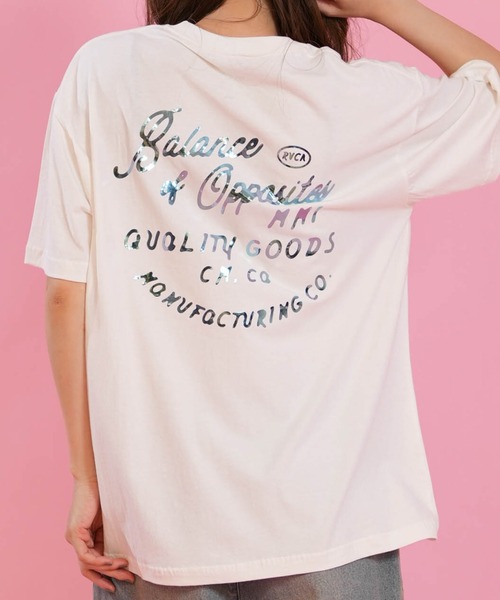 RVCA(ルーカ)の「RVCA/ルーカ 半袖 Tシャツ BG04C213(Tシャツ/カットソー・レディース・ネイビー/ブラック/ホワイト・S/M)」の2枚目の写真