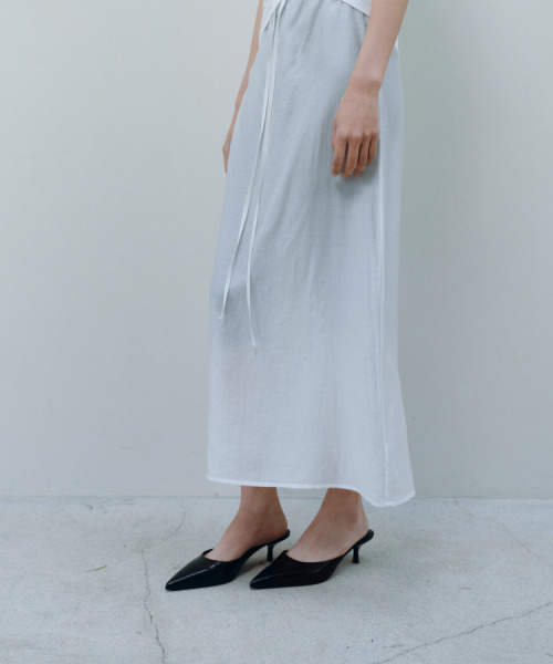 CACELE(カッセル)の「SHEER LONG SKIRT, WHITE(スカート・レディース・その他・FREE)」の2枚目の写真