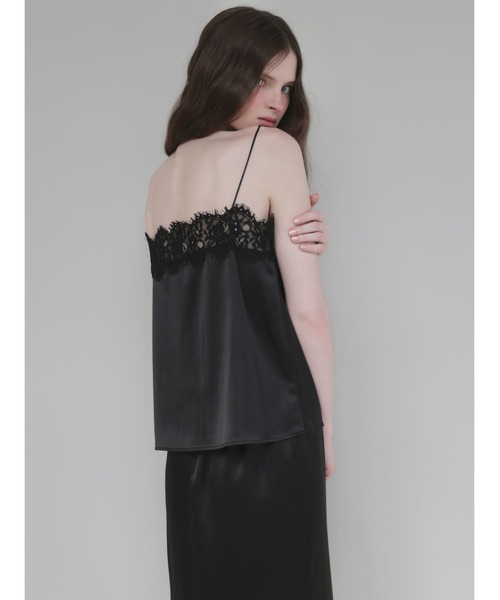 AMOMMA(アモマ)の「SATIN LACE CAMISOLE(キャミソール・レディース・ブラック・FREE)」の5枚目の写真