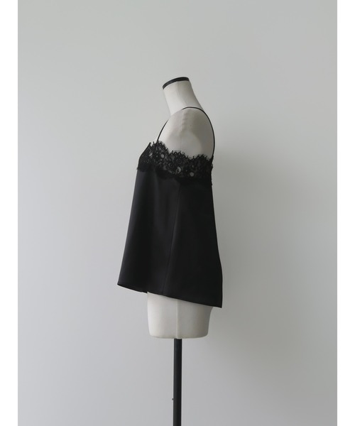 AMOMMA(アモマ)の「SATIN LACE CAMISOLE(キャミソール・レディース・ブラック・FREE)」の8枚目の写真