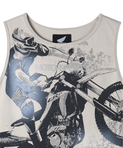 PHYPS MOTORCYCLE(フィップスモーターサイクル)の「Womens Motorsport Crop Sleeveless Beige(Tシャツ/カットソー・レディース・その他・SMALL/MEDIUM)」の3枚目の写真