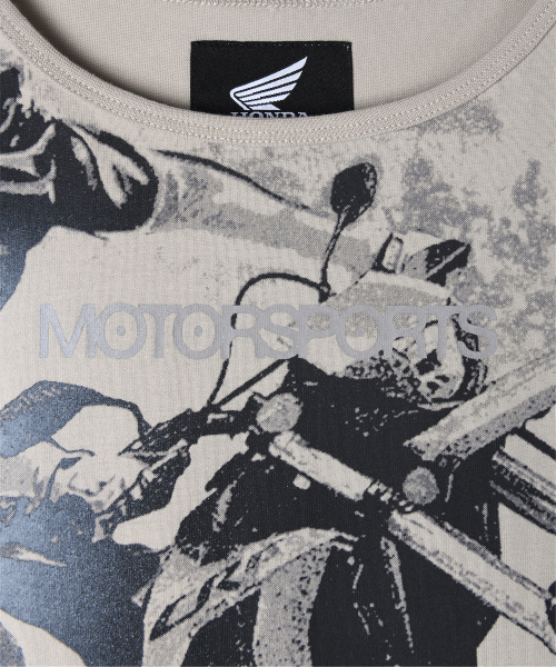 PHYPS MOTORCYCLE(フィップスモーターサイクル)の「Womens Motorsport Crop Sleeveless Beige(Tシャツ/カットソー・レディース・その他・SMALL/MEDIUM)」の4枚目の写真