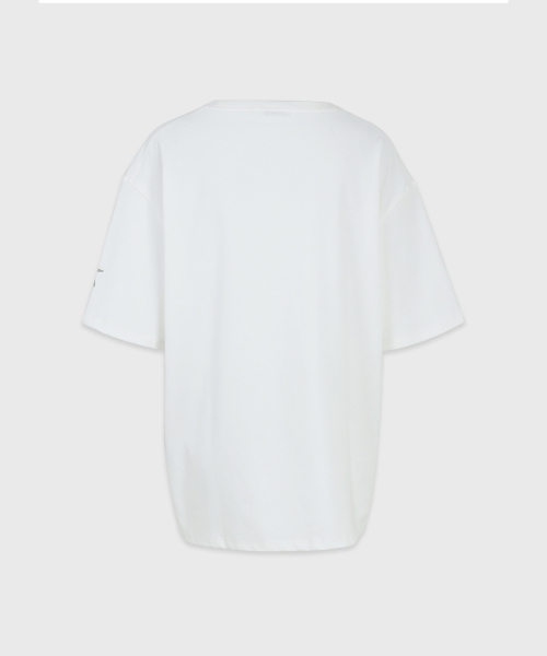 MICANE(ミケーネ)の「インク&ハートオーバーサイズTシャツ(Tシャツ/カットソー・レディース・アイボリー・SMALL/MEDIUM/LARGE/X-LARGE)」の8枚目の写真