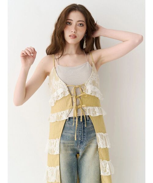 EVRIS（エヴリス）の「COLOR FRINGE ピアス（ピアス（両耳用）・レディース・シルバー/ゴールド・FREE）」の3枚目の写真