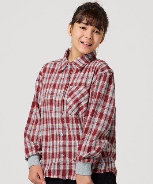 KRIFF MAYER Kid's Collection(クリフメイヤーキッズコレクション)の「ハッピーシャツ(シャツ/ブラウス・キッズ・レッド/ネイビー/ブラック/イエロー・120/130/160/170/140/150)」の4枚目の写真