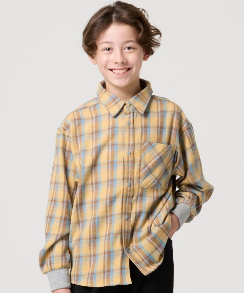 KRIFF MAYER Kid's Collection(クリフメイヤーキッズコレクション)の「ハッピーシャツ(シャツ/ブラウス・キッズ・レッド/ネイビー/ブラック/イエロー・120/130/160/170/140/150)」の3枚目の写真